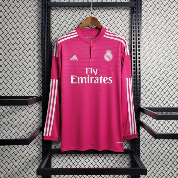RL Madrid 2014-15 Away Pink Retro Jersey FULL SLEEVE