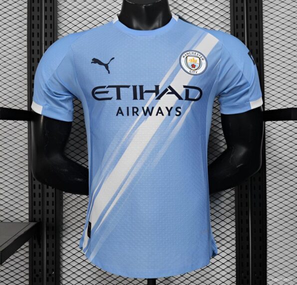 Manchester City Football Jersey Home 25 26 Season PLAYER VERSION