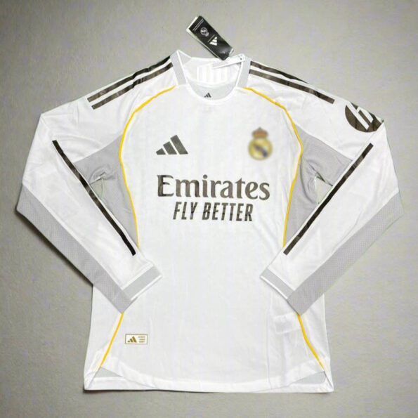 RL Madrid Home Jersey 25 26 Season FULL SLEEVE PLAYER VERSION