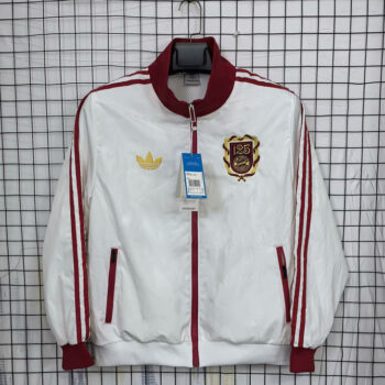 Buyern Munich White and Maroon Windbreaker 25 26 Season