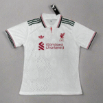 Liverpool White with Red Jersey 25 26 Season PLAYER VERSION