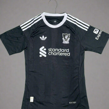 Liverpool Black Goal Keeper Jersey 25 26 Season PLAYER VERSION