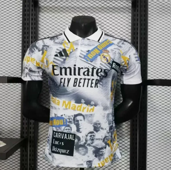 RL Madrid Graffiti Polo Jersey 25 26 Season PLAYER VERSION