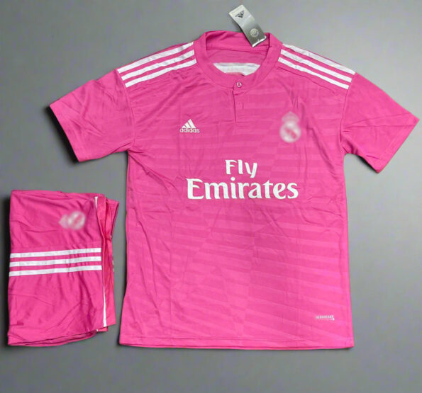 RL Madrid 2014-15 Away Pink Retro Jersey [SET]