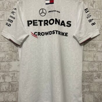 Mercedes AMG Petronas F1 2023 White Polo Shirt