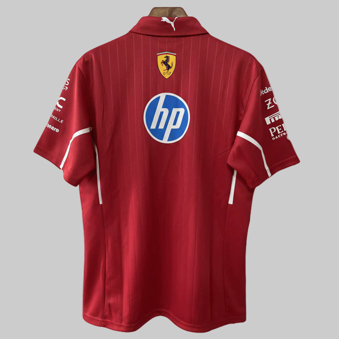FerreariRedPoloV2-2 Ferrari F1 Red Polo Shirt